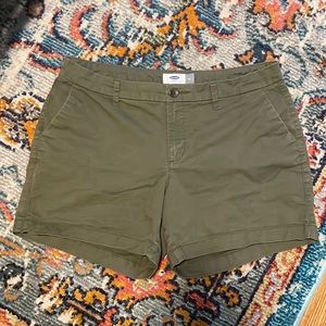 Olive green old navy shorts size 10